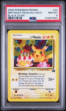 Birthday Pikachu 24 Black Star Promo PSA 8 97887894
