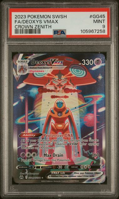 Deoxys VMAX GG45/GG70 Crown Zenith PSA 9 105967258