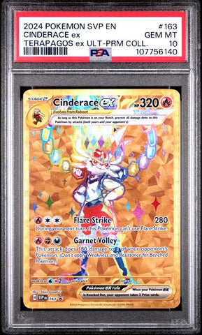 Cinderace ex (163) Black Star Promo PSA 10 107756140