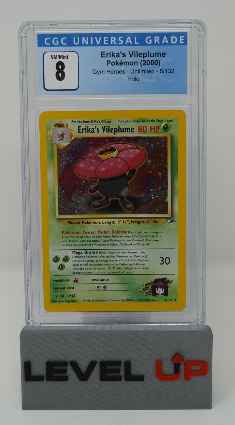 Erika's Vileplume 5/132 Gym Heroes CGC 8 3753641012