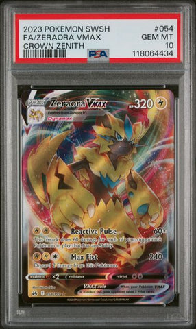Zeraora VMAX 054/159 Crown Zenith PSA 10 118064434