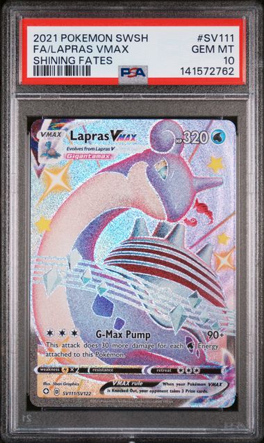 Lapras VMAX SV111/SV122 Shining Fates PSA 10 141572762