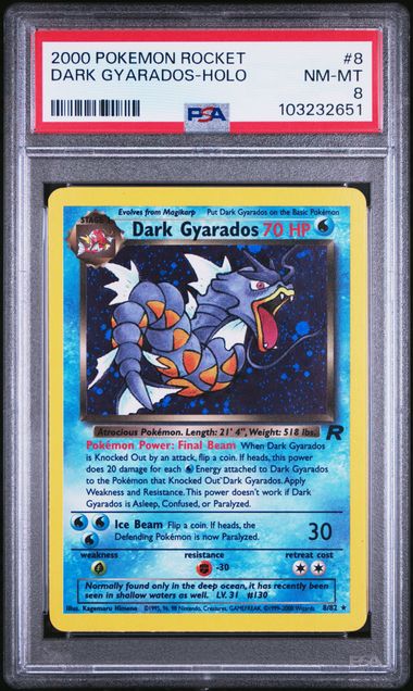 Dark Gyarados 8/82 Team Rocket PSA 8 103232651