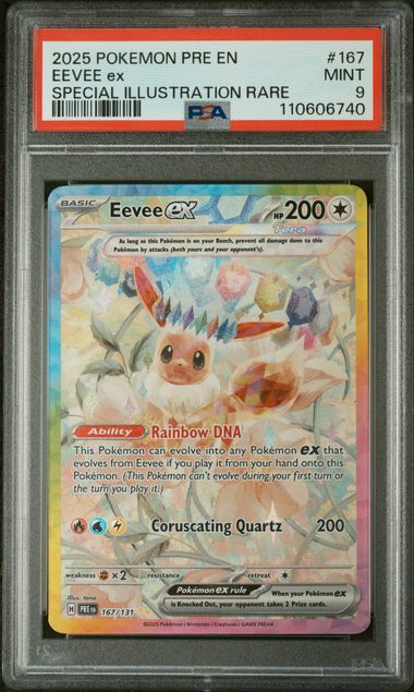 Eevee ex 167/131 Prismatic Evolutions PSA 9 110606740