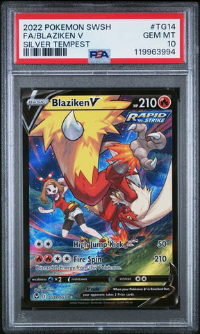 Blaziken V TG14/TG30 Silver Tempest PSA 10 119963994