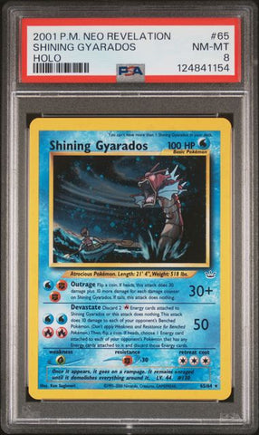 Shining Gyarados - Holo 65/64 Neo Revelations PSA 8 124841154