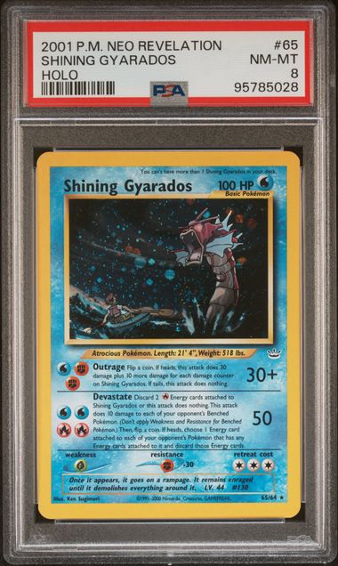 Shining Gyarados 65/64 Neo Revelation PSA 8 95785028