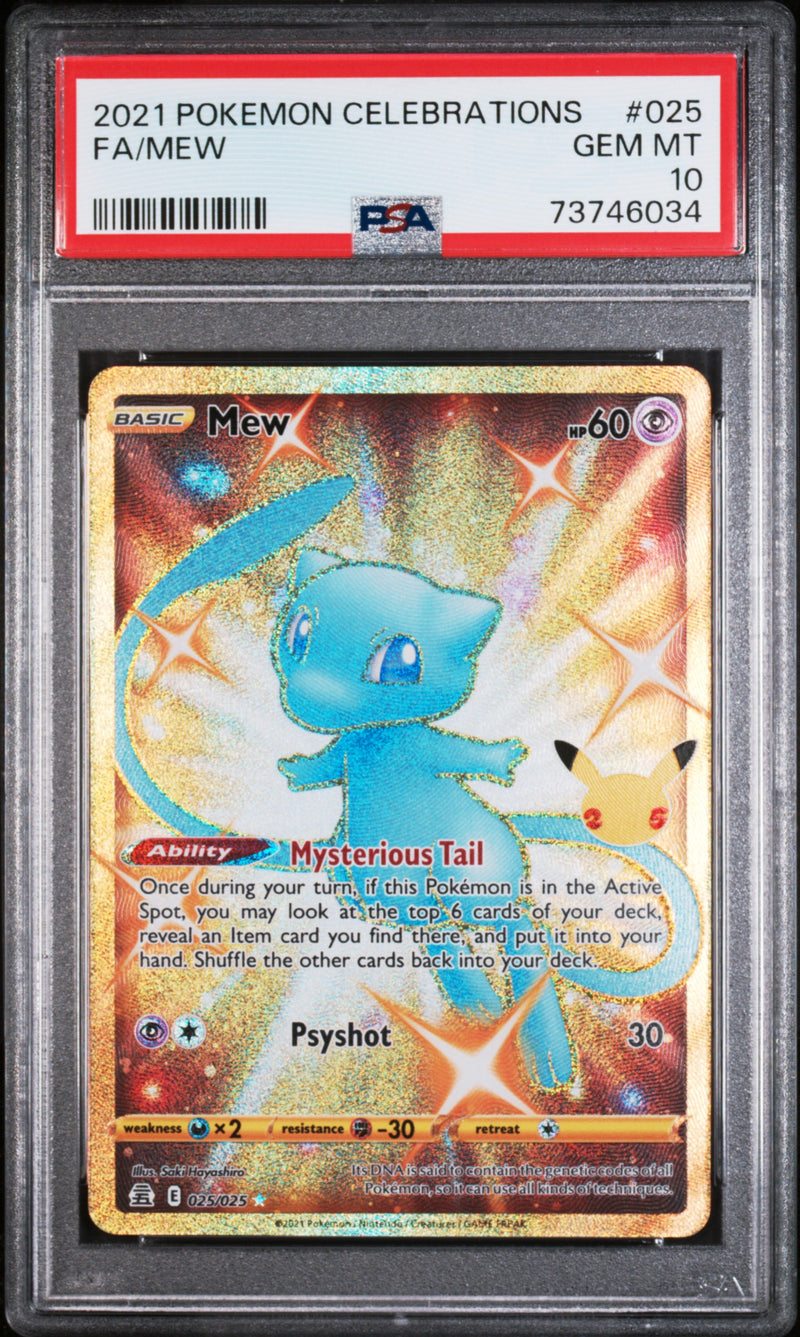 Mew 025/025 Celebrations Gold PSA 10 73746034