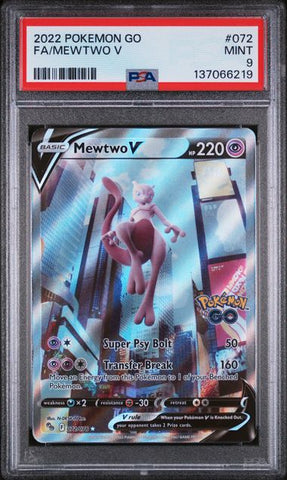 Mewtwo V 072/078 Pokemon Go PSA9 137066219