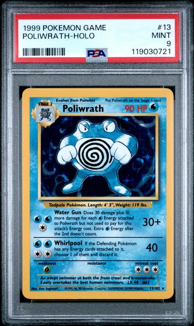 Poliwrath - Holo 13/102 Base Set PSA 9 119030721