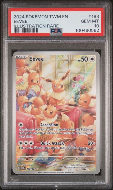 Eevee 188/167 Twilight Masquerade PSA 10 100490582