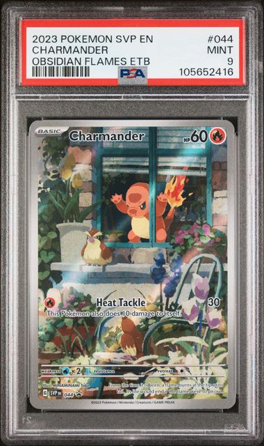 Charmander 044 Scarlet & Violet Obsidian Flames ETB Promo PSA 9 105652416
