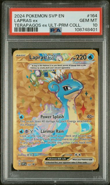 Lapras ex (164) Black Star Promo PSA 10 108748401