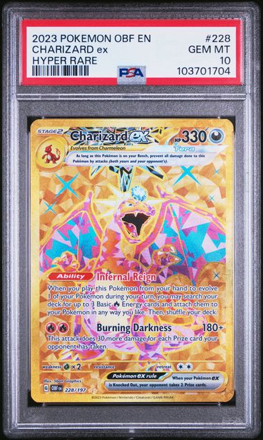 Charizard ex 228/197 Obsidian Flames PSA 10 103701704