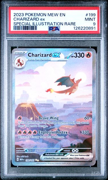 Charizard ex 199/165 S&V: 151 PSA 9 126220891