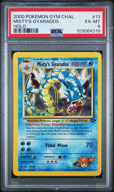 Misty's Gyarados 13/132 Gym Challenge PSA 6 103064319