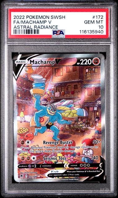 Machamp V 172/189 Astral Radiance PSA 10 116135940