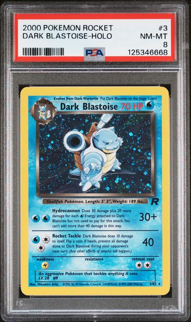 Dark Blastoise - Holo 3/82 Team Rocket PSA 8 125346668