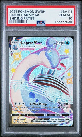 Lapras VMAX SV111/SV122 Shining Fates PSA 10 123372039