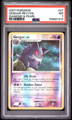 Gengar 27/130 Diamond & Pearl PSA 7 156881310