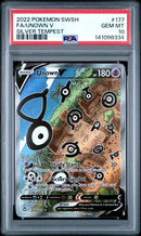 Unown V 177/195 Silver Tempest PSA 10 141098334