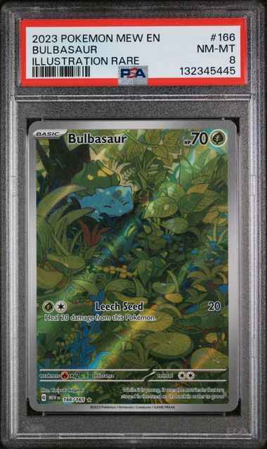 Bulbasaur 166/165 S&V: 151 PSA 8 132345445