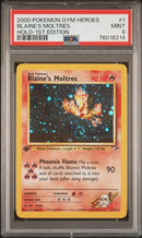 Blaine's Moltres - Holo 1/132 Gym Heroes 1st Edition PSA 9 76016214