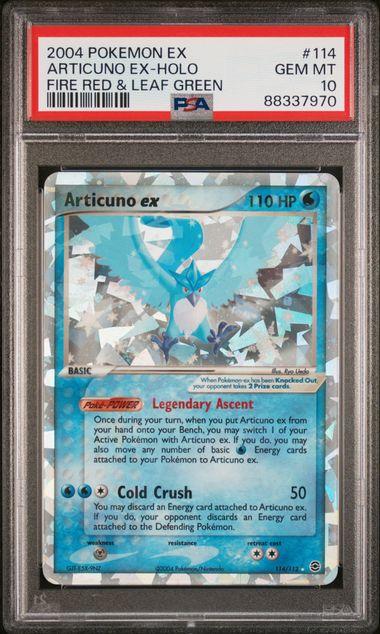Articuno ex 114/112 Fire Red and Leaf Green PSA 10 88337970