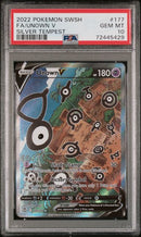 Unown V 177/195 Silver Tempest PSA 10 72445429