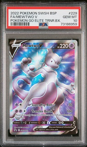 Mewtwo V SWSH229 Black Star Promo PSA 10 73186959