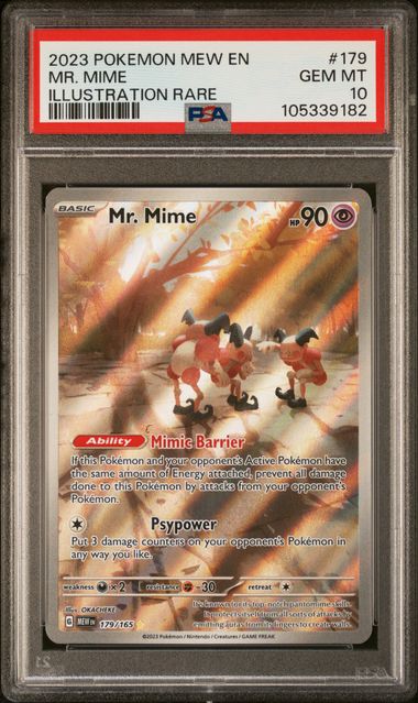 Mr. Mime 179/165 Scarlet & Violet: 151 PSA 10 105339182