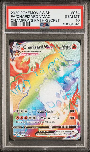 Charizard VMAX 074/073 Champion's Path PSA 10 91001341
