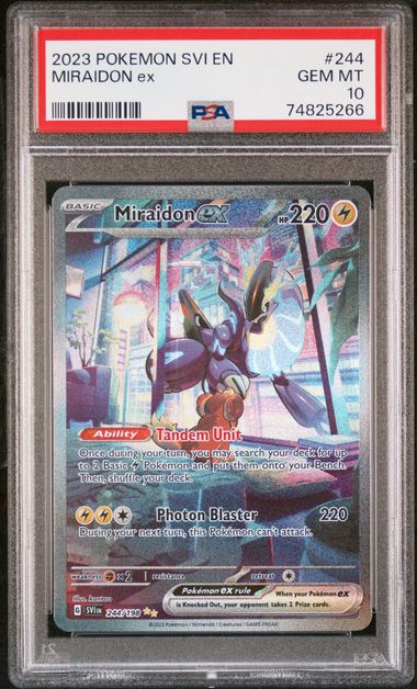 Miraidon ex 244/198 S&V Base Set PSA 10 74825266