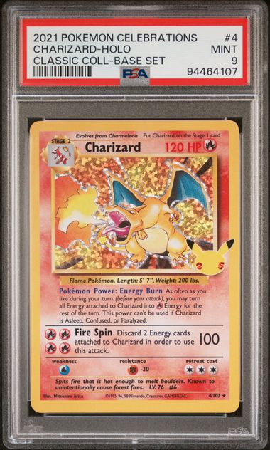 Charizard Celebrations Classic Collection (4) PSA 9 94464107