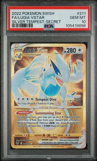 Lugia VSTAR 211/195 Silver Tempest PSA 10 105419898