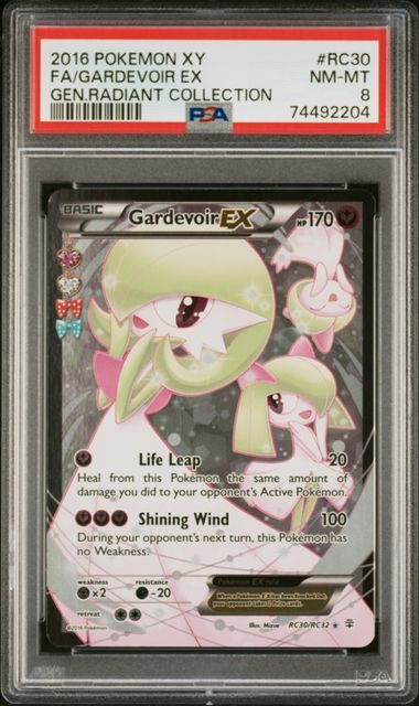 Gardevoir EX RC30/RC32 Generations Radiant Collection Full Art PSA 8 74492204