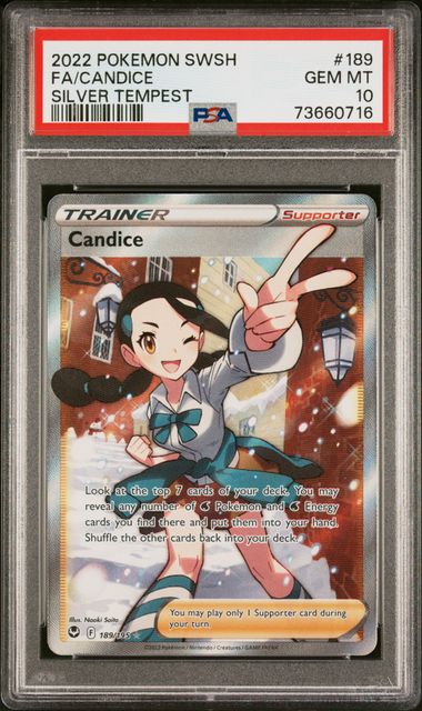 Candice 189/195 Silver Tempest PSA 10 73660716