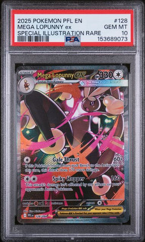 Mega Lopunny ex 128/094 Phantasmal Flames PSA 10 153689073