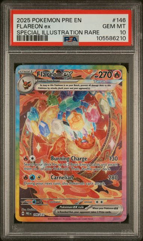 Flareon ex 146/131 Prismatic Evolutions PSA 10 105586210