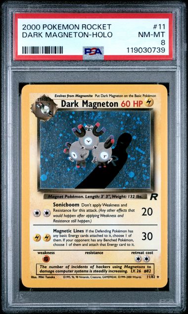 Dark Magneton - Holo 11/82 Team Rocket PSA 8 119030739