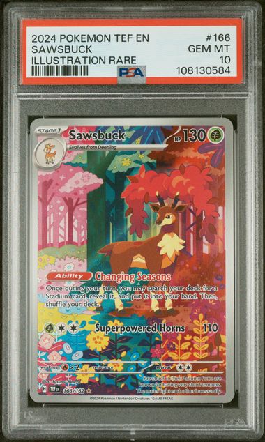 Sawsbuck 166/162 Temporal Forces PSA 10 108130584