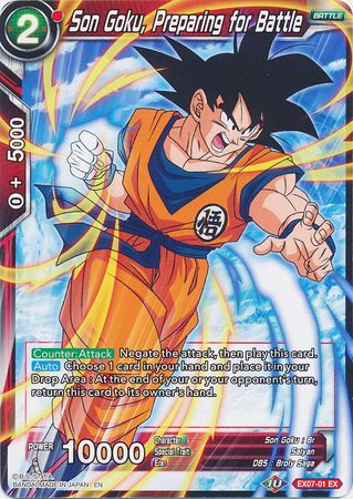 Son Goku, Preparing for Battle [EX07-01]