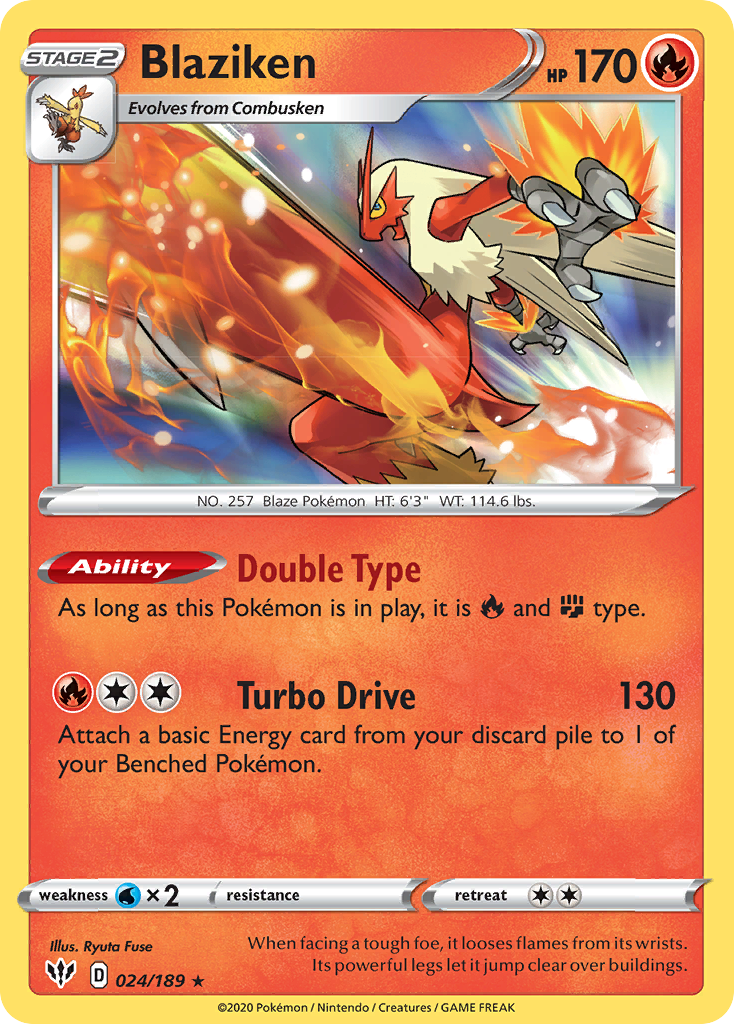 Blaziken (24/189) [Sword & Shield: Darkness Ablaze]