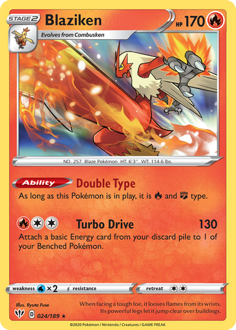 Blaziken (24/189) [Sword & Shield: Darkness Ablaze]