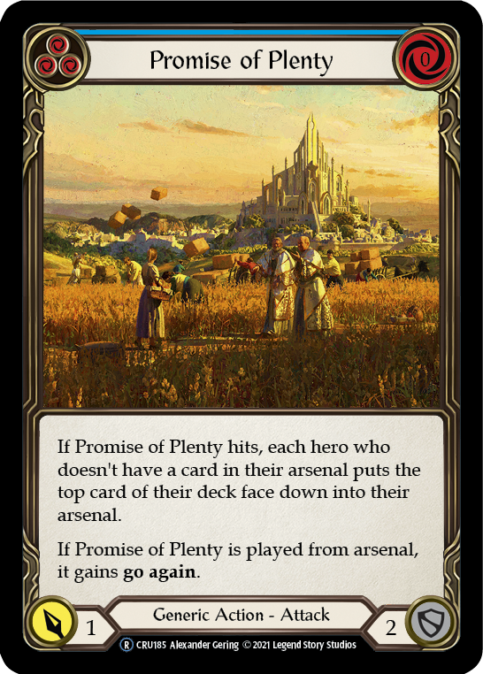 Promise of Plenty (Blue) [U-CRU185-RF] Unlimited Rainbow Foil