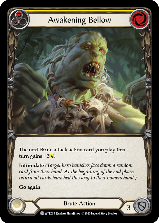 Awakening Bellow (Yellow) [U-WTR033] Unlimited Normal