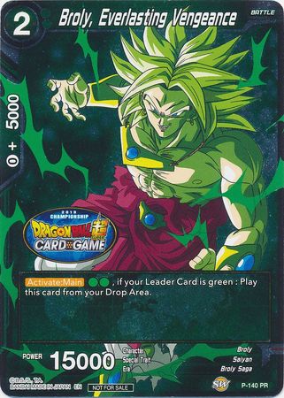 Broly, Everlasting Vengeance (Championship Final 2019) (P-140) [Tournament Promotion Cards]