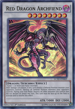 Red Dragon Archfiend 1st Ed Yu-Gi-Oh! Red Dragon Archfiend Card - 1st Edition, Near Mint Condition Yugioh Archfiend Soldier Red Dragon Archfiend 1st Ed Yu-Gi-Oh! Red Dragon Archfiend Card - 1st Edition, Near Mint Condition Yugioh Archfiend Soldier