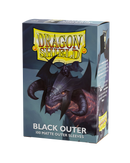Dragon Shield: 100ct Outer Sleeves - Matte Black (Standard)