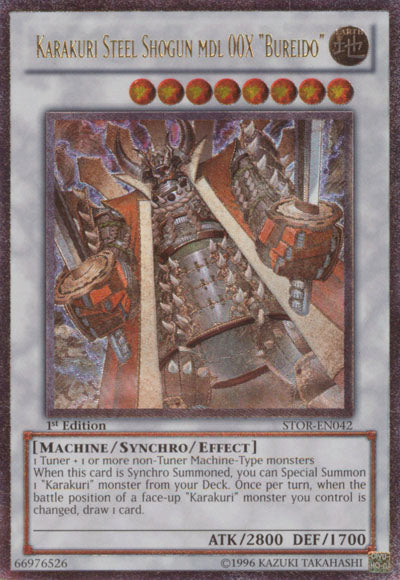 Karakuri Steel Shogun mdl 00X "Bureido"  [STOR-EN042] Ultimate Rare